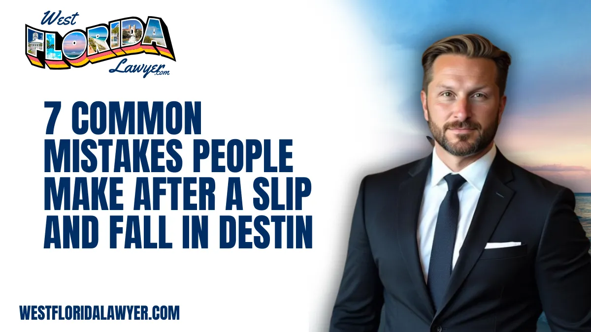 When facing the aftermath of a slip and fall accident, the actions you take—or fail to take—can dramatically impact the success of your injury claim. At West Florida Lawyer, our Destin slip and fall lawyer team is dedicated to helping injury victims avoid costly mistakes. Knowing the most common errors can protect your rights and maximize your compensation.