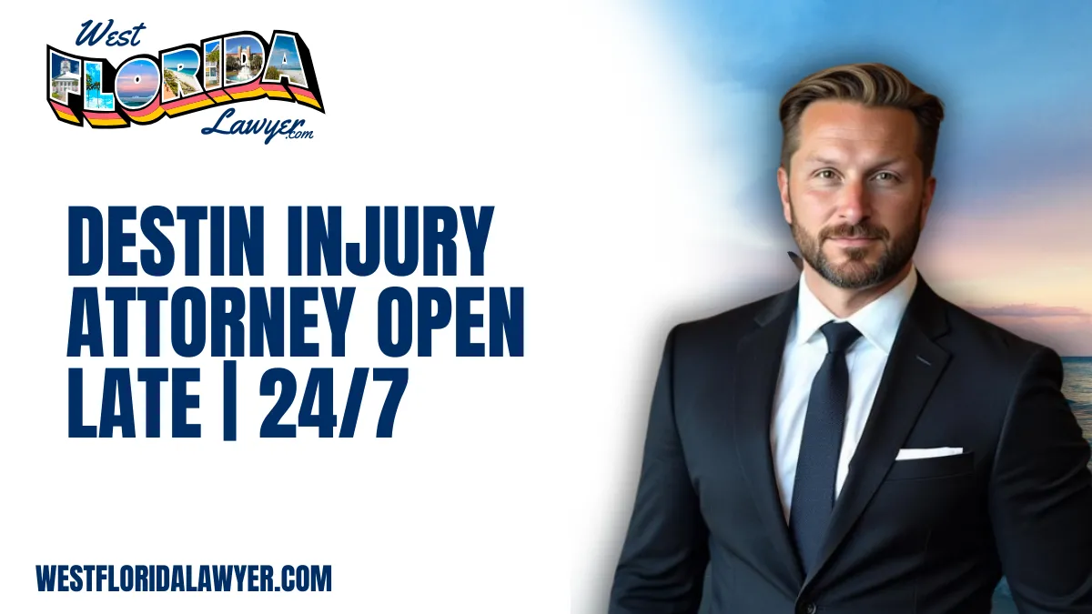 When accidents strike unexpectedly, having access to a Destin injury attorney open late can be critical to protecting your rights and securing the compensation you deserve. At West Florida Lawyer, we recognize that injuries and legal emergencies don’t adhere to regular business hours. That is why we offer 24/7 availability, providing comprehensive, aggressive, and compassionate legal support whenever you need it most. Whether it’s the middle of the night or a holiday, our dedicated attorneys stand ready to guide you through the aftermath of your injury.
