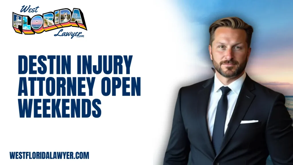 Accidents don’t wait for business hours—and neither should your legal support. At West Florida Lawyer, we proudly offer clients access to a Destin injury attorney open weekends because we understand that serious injuries don’t pause for convenience. When you or your loved one suffers harm due to someone else’s negligence, timely legal guidance is critical. Our firm is uniquely positioned to provide you with compassionate, aggressive representation, even on Saturdays and Sundays.