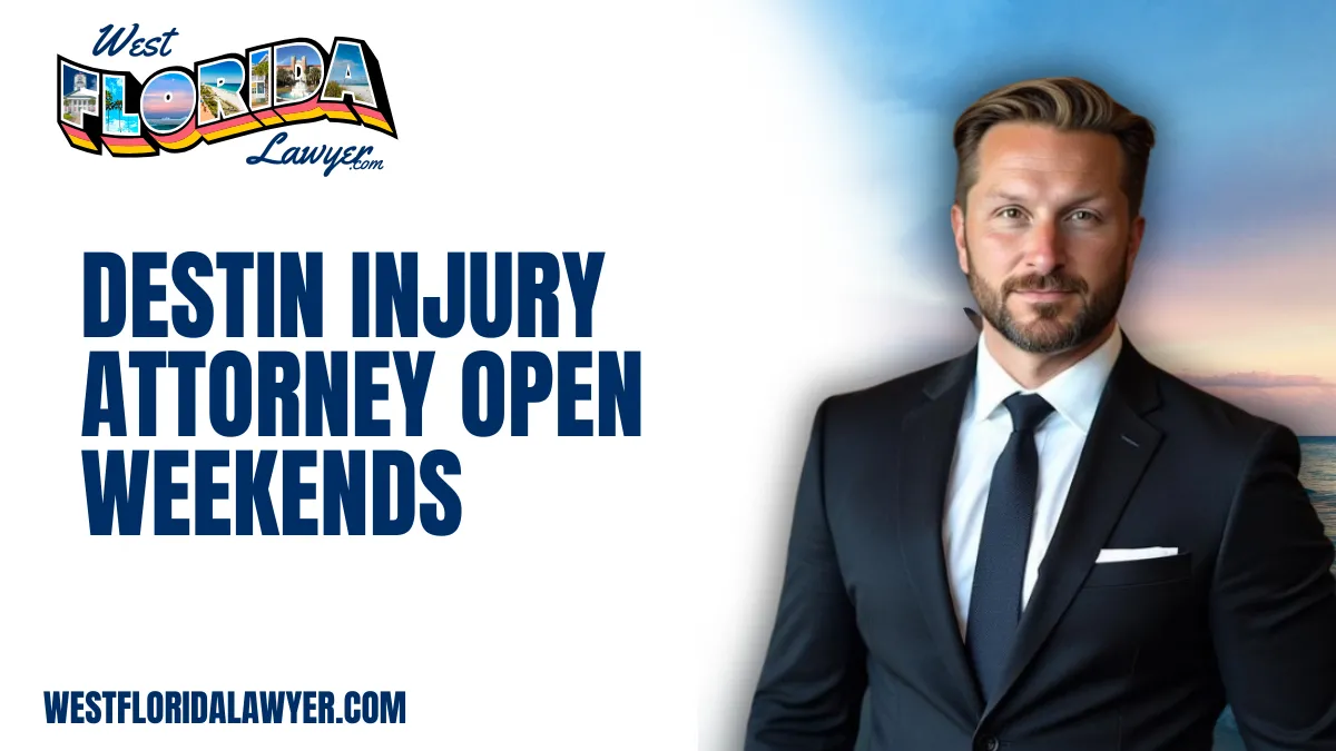 Accidents don’t wait for business hours—and neither should your legal support. At West Florida Lawyer, we proudly offer clients access to a Destin injury attorney open weekends because we understand that serious injuries don’t pause for convenience. When you or your loved one suffers harm due to someone else’s negligence, timely legal guidance is critical. Our firm is uniquely positioned to provide you with compassionate, aggressive representation, even on Saturdays and Sundays.