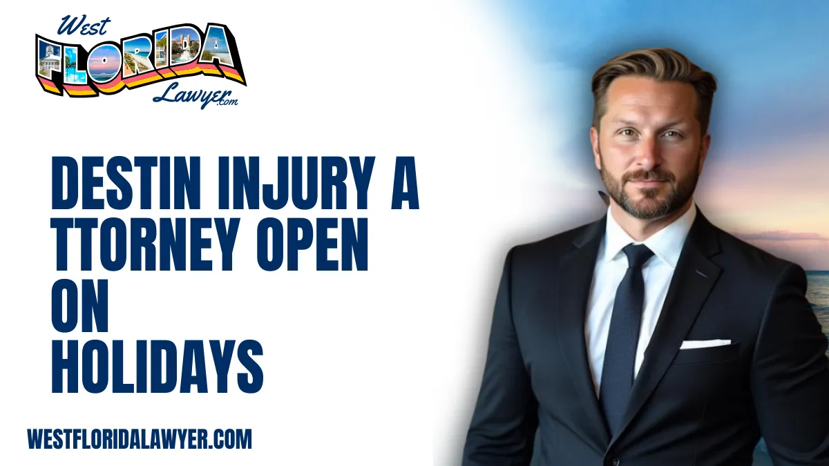 When accidents happen unexpectedly, having access to a Destin injury attorney open on holidays is essential to protect your rights and secure the compensation you deserve. At West Florida Lawyer, we know that personal injuries do not pause for holidays, weekends, or after-hours. That is why our firm remains open and fully operational during all holidays—ensuring our clients in Destin receive timely, expert legal assistance whenever they need it.
