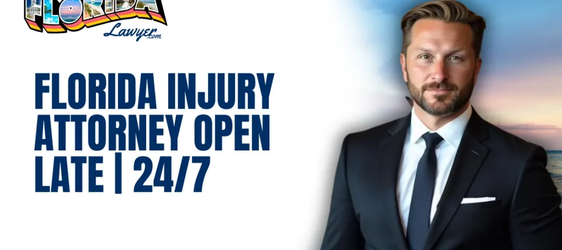 When an accident or injury occurs, waiting for regular business hours to seek legal help can cost you dearly. At West Florida Lawyer, we know that emergencies happen at all hours, which is why we provide a Florida injury attorney open late service—available 24/7 to protect your rights when you need it most. If you have been injured in Florida, don’t wait. Contact us immediately to get expert legal support any time, day or night.