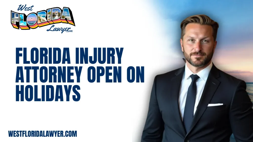 When you suffer a personal injury in Florida, every moment counts. Finding a Florida injury attorney open on holidays can be critical to ensuring your rights are protected without delay. At West Florida Lawyer, we know that accidents don’t take breaks—and neither do we. Whether it’s a major holiday or a weekend, our team is dedicated to being available for you when others aren’t. Having access to a Florida injury attorney open on holidays can make a significant difference in your case, and why West Florida Lawyer is your premier choice.