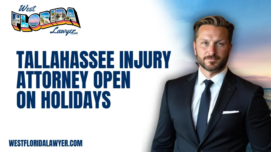 When accidents happen, they rarely stick to a 9-to-5 schedule. Injuries can occur unexpectedly at any time — including holidays, weekends, and after hours. At West Florida Lawyer, we proudly serve as a Tallahassee injury attorney open on holidays, ensuring you have access to expert legal counsel exactly when you need it.