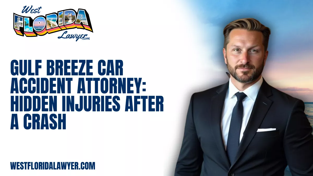 Car accidents in Gulf Breeze often occur along U.S. Highway 98, the Pensacola Bay Bridge, and surrounding commuter routes connecting drivers to Pensacola and the Florida Panhandle. While some injuries are immediately obvious after a crash, many serious injuries are hidden—developing hours or even days later.