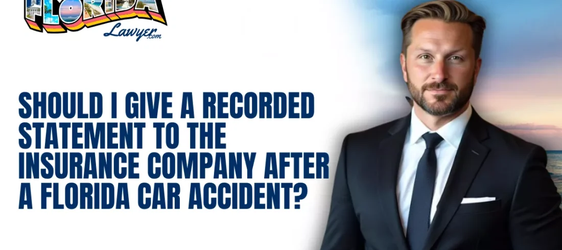 After a car accident in the Florida Panhandle, it is common to receive a call from an insurance adjuster within hours—or even minutes—of the crash. One of the first things they may request is a recorded statement.